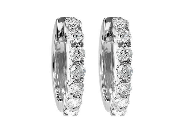 A186-12384: EARRINGS 1.00 CT TW