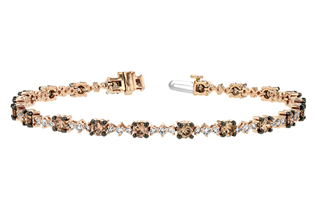 A188-87857: BRACELET 3.05 BROWN DIA 4.10 TW