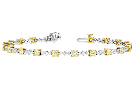 A188-87902: BRACELET 2.80 YELLOW DIA 4.01 TW