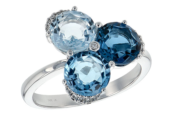 A189-74266: LDS RG 4.02 BLUE TOPAZ 4.07 TGW