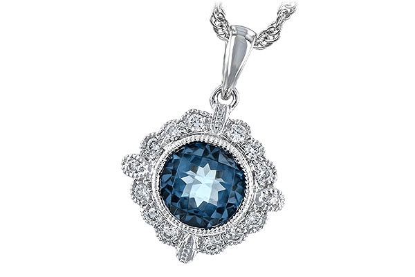 A189-76048: NECK .98 BLUE TOPAZ 1.10 TGW