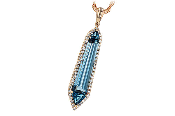 A190-64239: NECK 3.47 LONDON BLUE TOPAZ 3.70 TGW