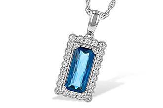 A190-71466: NECK 1.55 LONDON BLUE TOPAZ 1.70 TGW