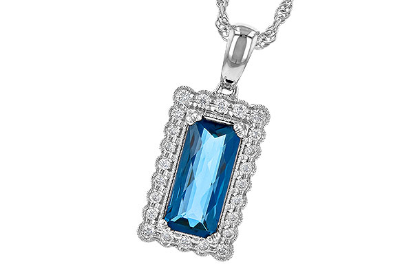 A190-71466: NECK 1.55 LONDON BLUE TOPAZ 1.70 TGW