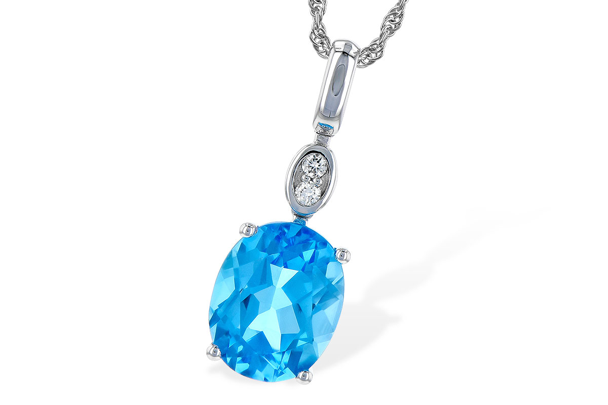 A190-71539: NECK 2.84 BLUE TOPAZ 2.87 TGW (10x8MM BT)