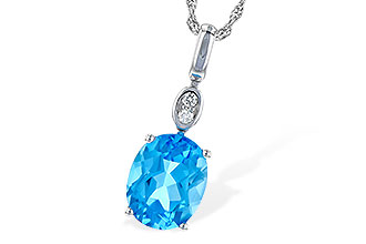 A190-71539: NECK 2.84 BLUE TOPAZ 2.87 TGW (10x8MM BT)