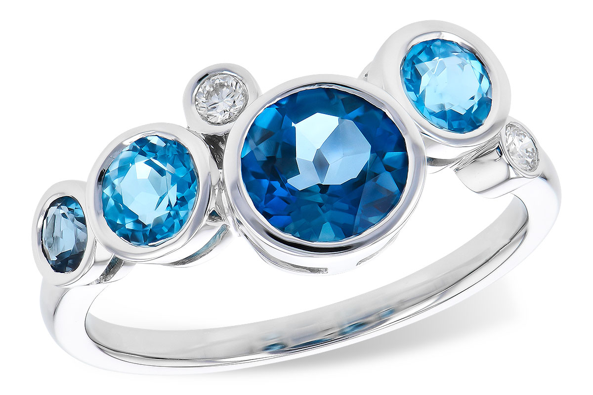 A273-43339: LDS RG 1.40 TW BLUE TOPAZ 1.45 TGW