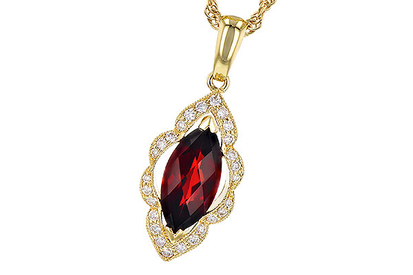 A273-44193: NECK 1.25 GARNET 1.36 TGW