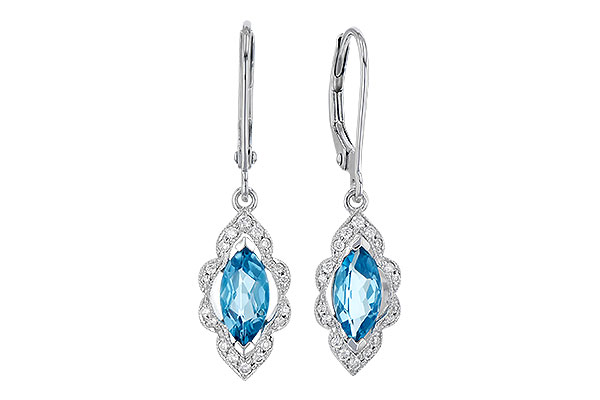 A273-44266: EARR 1.02 TW BLUE TOPAZ 1.17 TGW