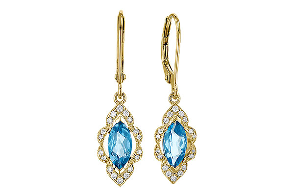A273-44266: EARR 1.02 TW BLUE TOPAZ 1.17 TGW