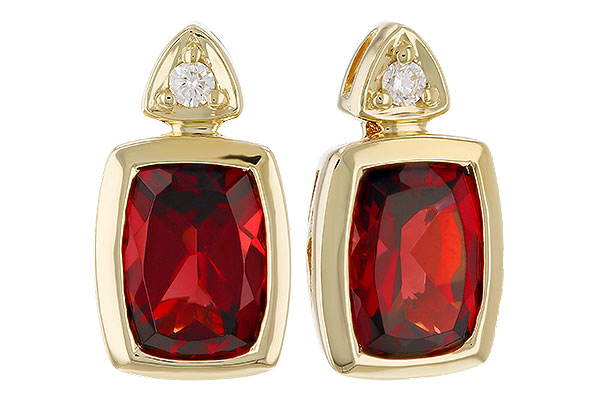 A274-31520: EARR 1.90 TW GARNET 1.94 TGW (7x5MM GAR)