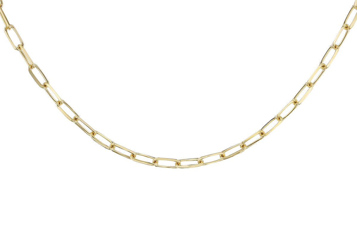 A274-33320: PAPERCLIP LG (18IN, 4.0MM, 14KT, LOBSTER CLASP)