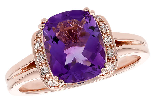 A274-34220: LDS RG 2.33 AMETHYST 2.42 TGW (10x8MM AMY)