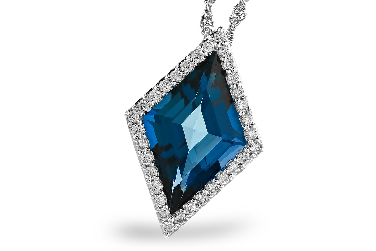 A274-34248: NECK 3.04 LONDON BLUE TOPAZ 3.20 TGW