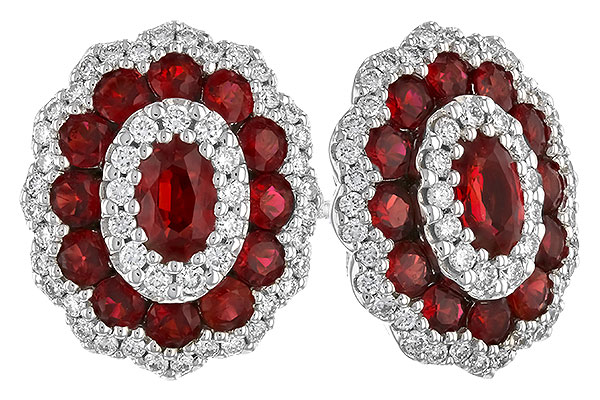 A274-36075: EARR 1.68 TW RUBY 2.15 TGW (5x3MM RUBY)