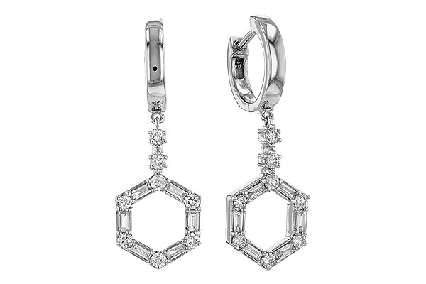 A275-19657: EARRINGS .23 BAG .60 TW