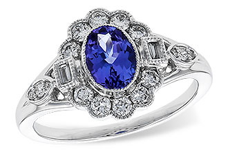 A275-19693: LDS RG .80 TANZANITE 1.20 TGW (7x5MM OV)