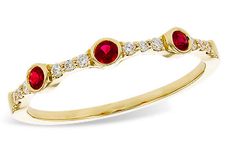 A275-21502: LDS WED RG .15 RUBY .24 TGW