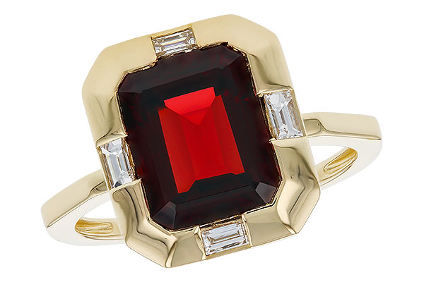 A275-22420: LDS RG 3.65 GARNET 3.82 TGW (10x8MM GAR)