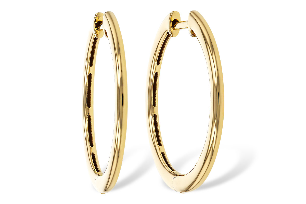 A275-26020: GOLD EARRINGS (24MM)