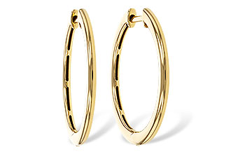 A275-26020: GOLD EARRINGS (24MM)
