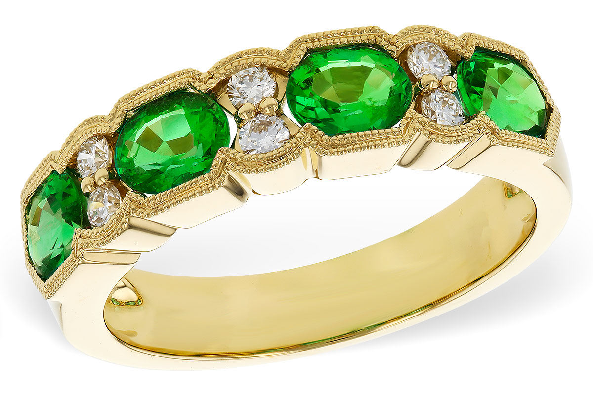 A275-26066: LDS WED RG 1.20 EMERALD 1.38 TGW (5x4MM EMER)
