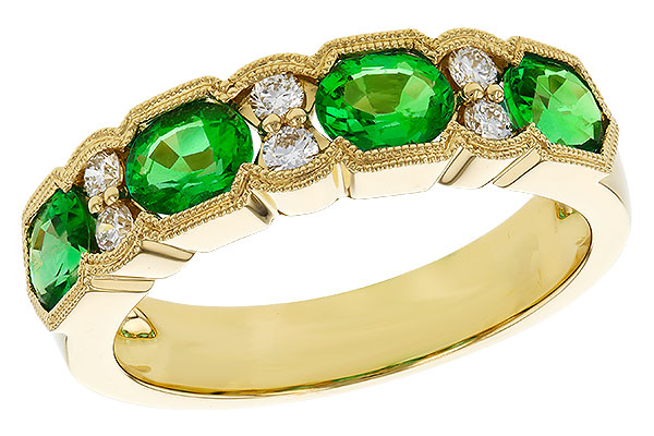 A275-26066: LDS WED RG 1.20 EMERALD 1.38 TGW (5x4MM EMER)