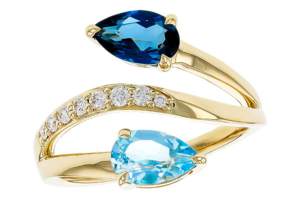 A276-09666: LDS RG 3.56 TW BLUE TOPAZ 3.70 TGW (8x5MM BT)