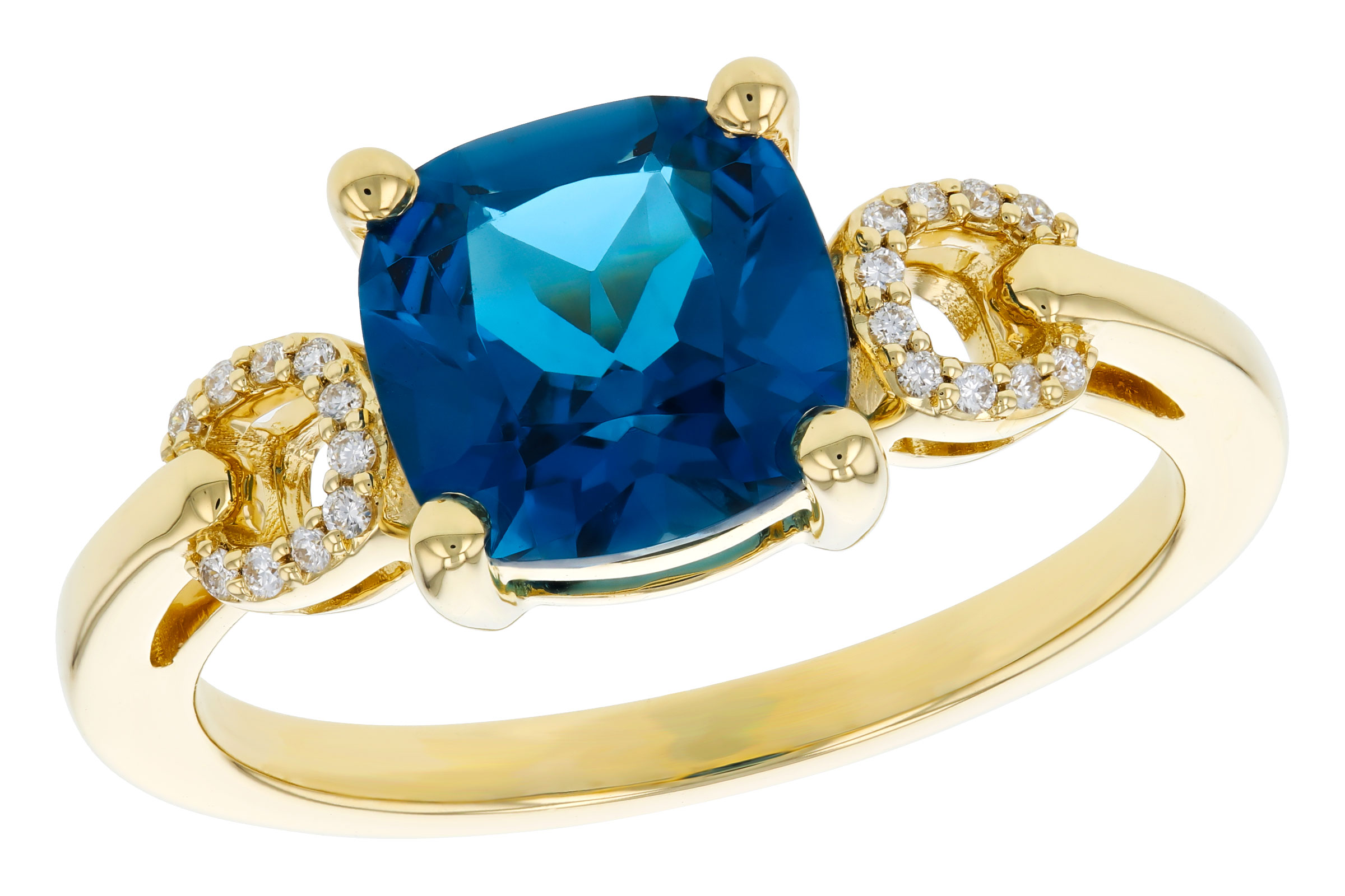 A276-11493: LDS RG 2.16 LONDON BLUE TOPAZ 2.21 TGW (8MM LBT)