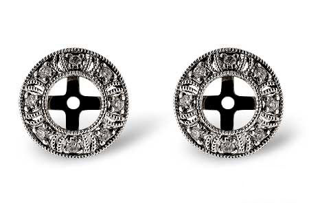 B000-72375: EARRING JACKETS .12 TW (FOR 0.50-1.00 CT TW STUDS)