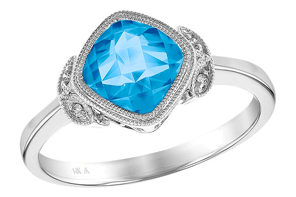 B187-06948: LDS RG 1.63 BLUE TOPAZ 1.65 TGW