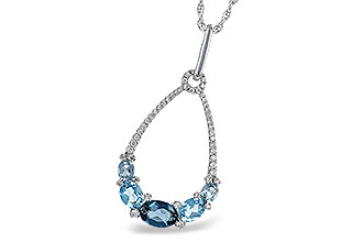 B187-95129: NECK 1.76 BLUE TOPAZ 1.96 TGW