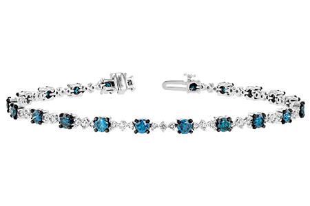 B188-87848: BRACELET 3.00 BLUE DIA 4.05 TW