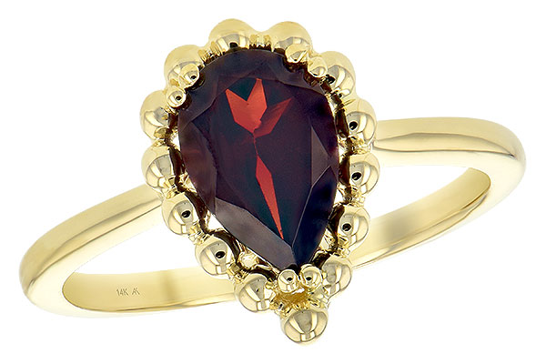 B189-76984: LDS GARNET RING 1.38 CT
