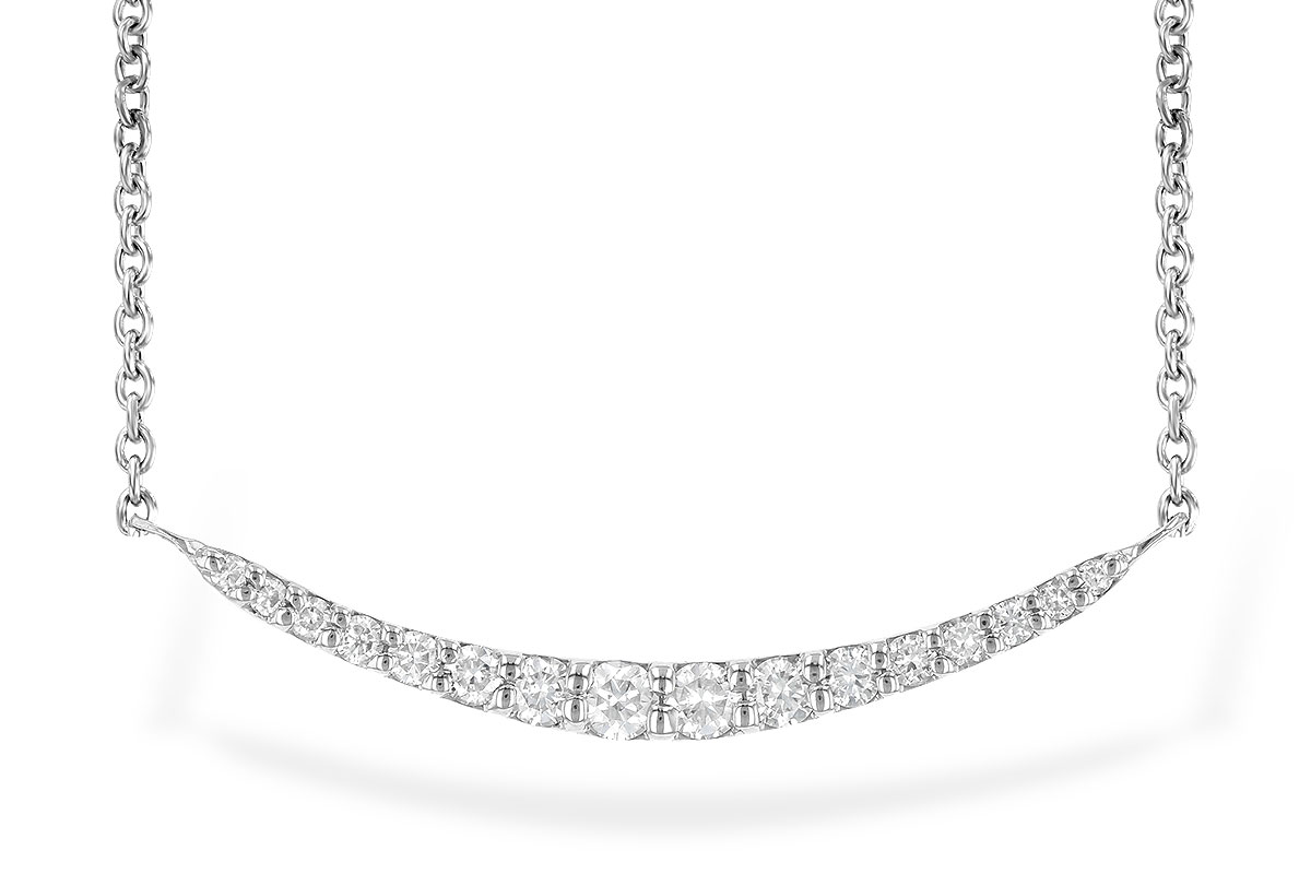 B190-68811: NECKLACE .20 TW (16 STONES)