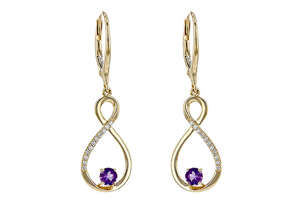 B190-72448: EARR .27 AMETHYST .35 TGW