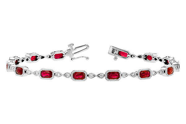 B273-39711: BRACELET 4.50 RUBY 4.82 TGW