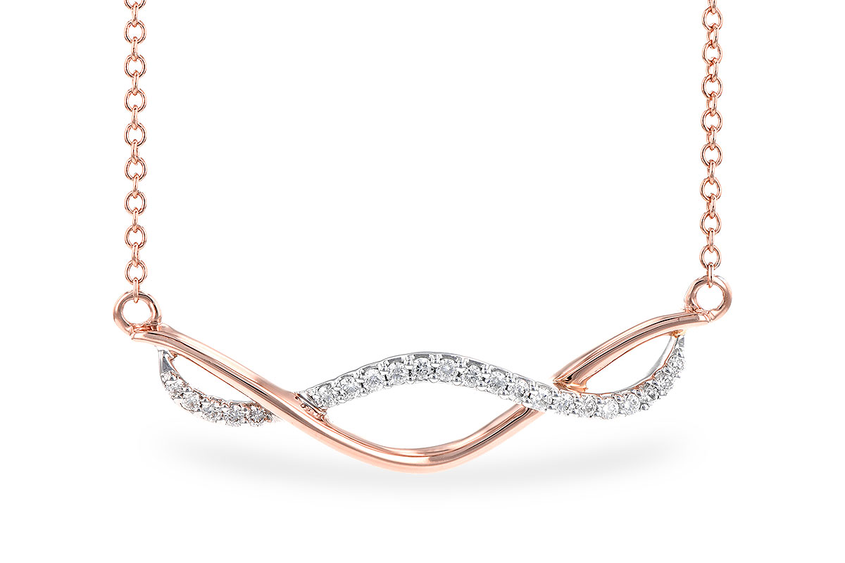 B273-45129: NECKLACE .14 TW