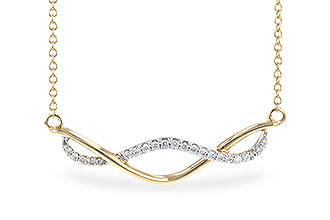 B273-45129: NECKLACE .14 TW