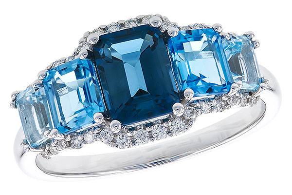 B274-30620: LDS RG 2.15 TW BLUE TOPAZ 2.30 TGW