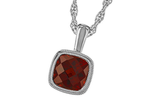 B274-33357: NECKLACE 1.22 CT GARNET