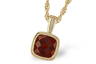 B274-33357: NECKLACE 1.22 CT GARNET