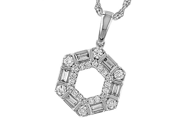 B275-19657: NECKLACE .14 TW BAG .50 TW