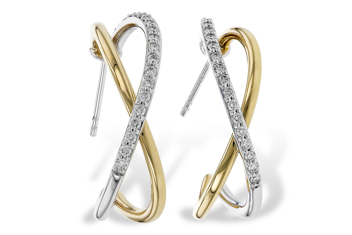 B275-20620: EARRINGS .50 TW