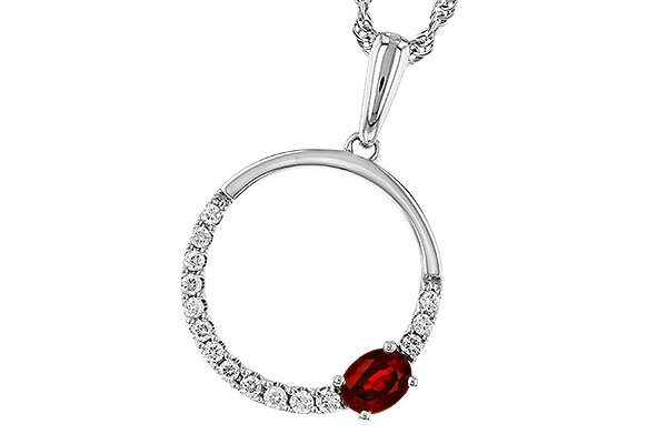 B275-21466: NECKLACE .26 RUBY .41 TGW