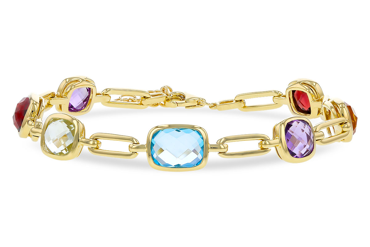 B275-22411: BRACELET 8.87 TW SEMI-PREC (GT,CIT,AMY,G.AMY,BT)