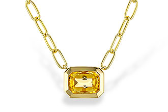 B275-24248: NECKLACE .86 CITRINE (18")