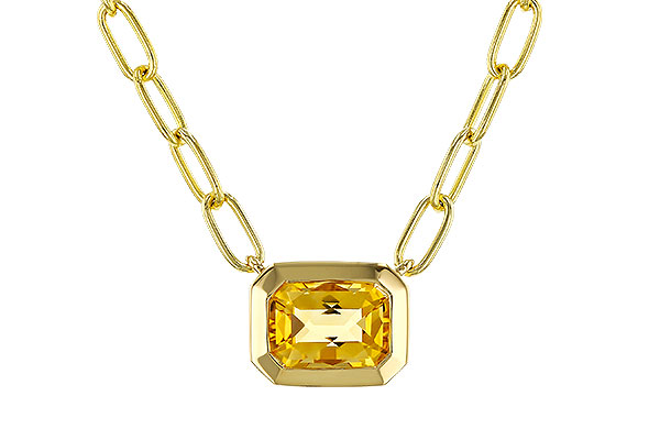 B275-24248: NECKLACE .86 CITRINE (18")