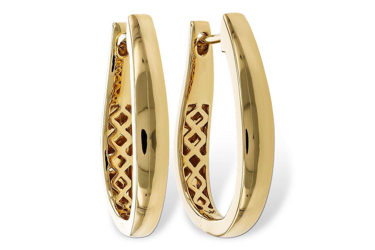 B275-24257: GOLD EARRINGS (22MM)