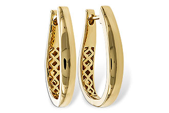 B275-24257: GOLD EARRINGS (22MM)